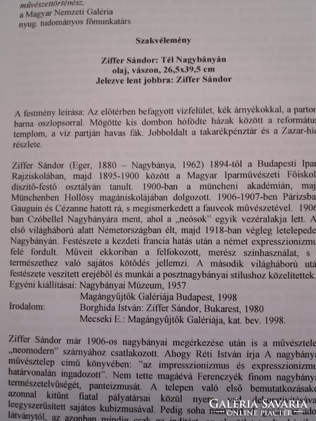 Ziffer Sándor / 1880 - 1962 /