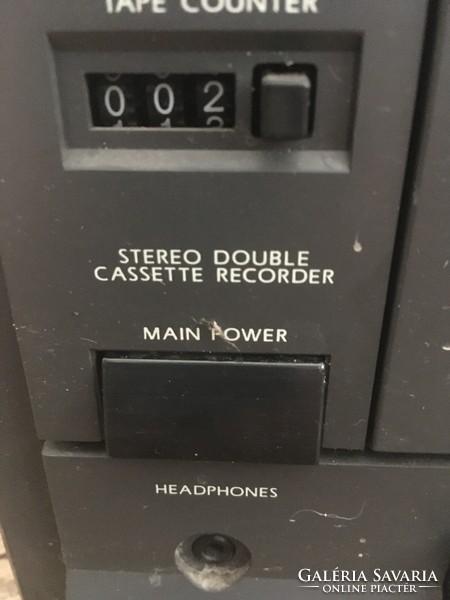 Palladium midi system - 2-cassette CD player, radio hi-fi tower