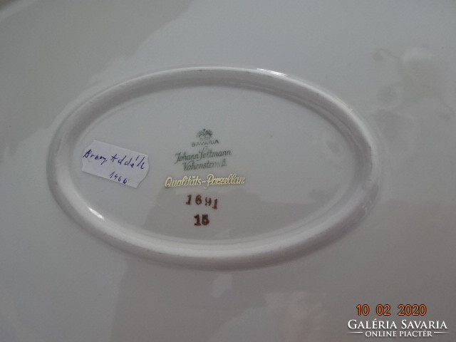 Seltmann Bavaria német porcelán ovális húsos tál.  Mérete 36,5 x 25 x 3,5 cm.Vanneki!