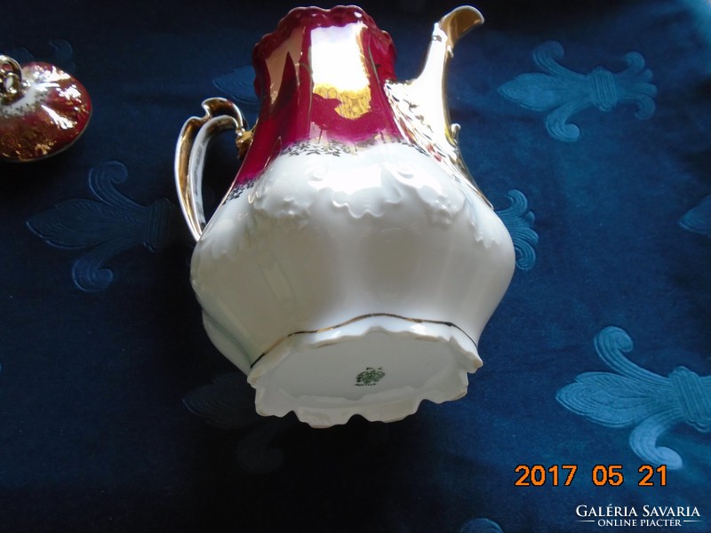 Imperial art nouveau mz austria decorative tea spout
