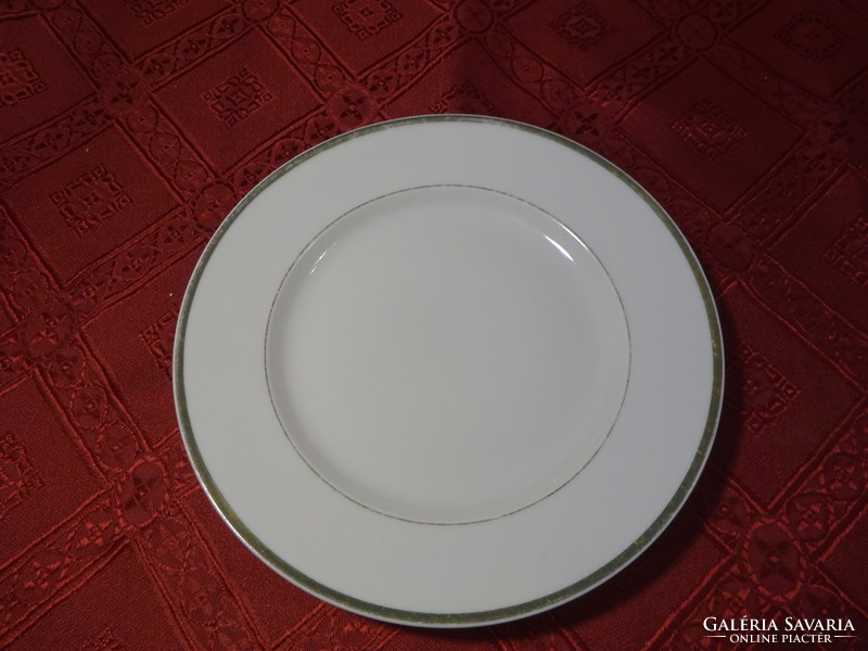 Zsolnay porcelán, antik, pajzspecsétes süteményes tányér, átmérője 18,2 cm. Vanneki!