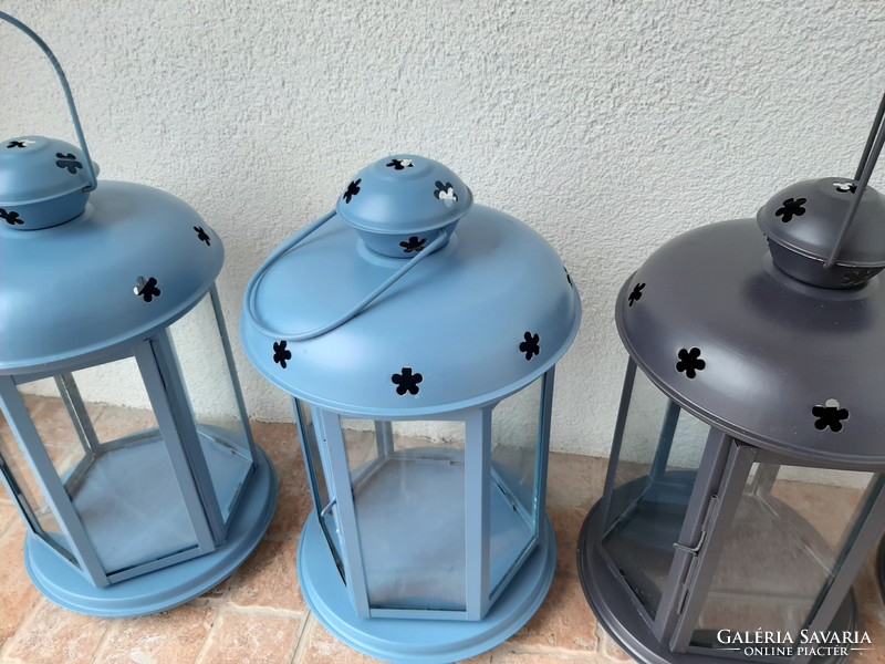 Lantern candle or candle holder - 1 blue left! Last