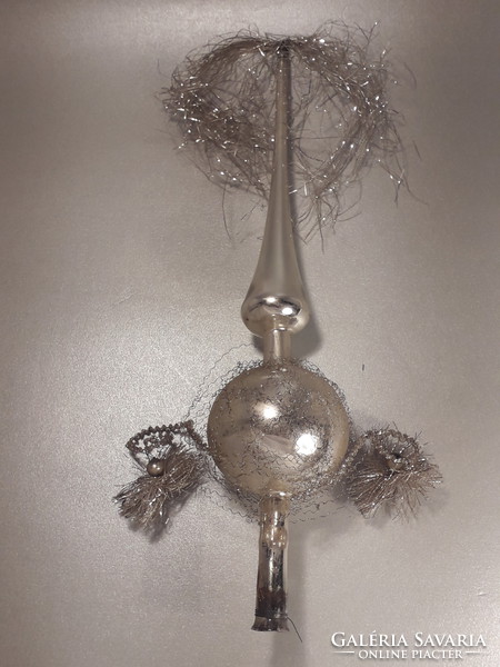 Antique Christmas tree decoration in sintered glass top decoration