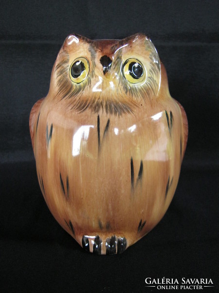 Bodrogkeresztúr ceramic chubby owl