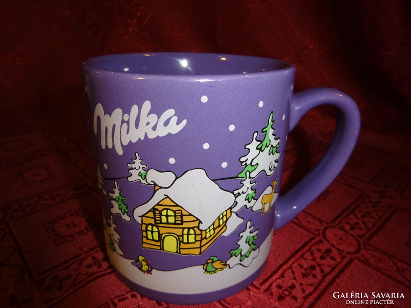 Német porcelán, Milka karácsonyi pohár. Vanneki! Jókai.