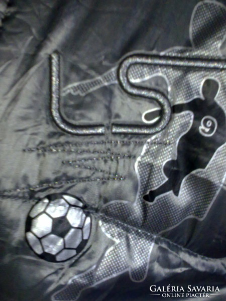 Extra sporty hooded men's coat jacket metallic gray silver m