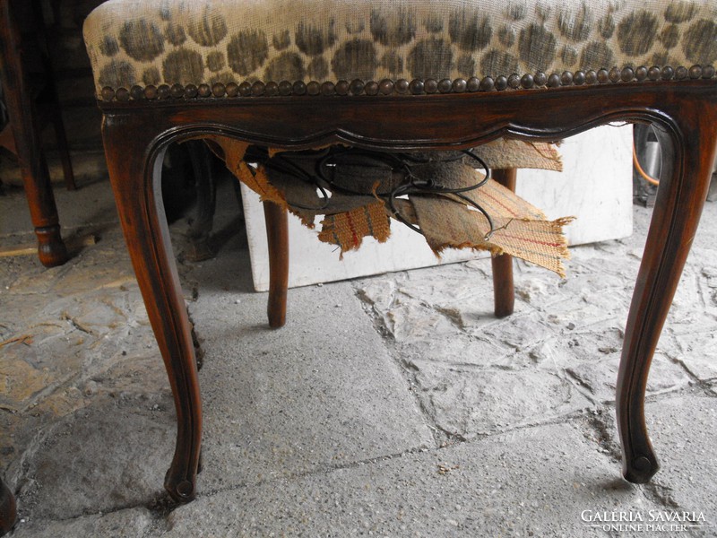 Antik Neobarokk  2db szék Szalon  vagy étkező Garnitúra része epedás  vintage