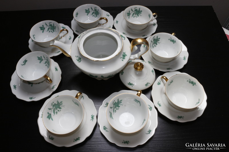 Haas & czjzek chodau porcelain tea set for 8 people