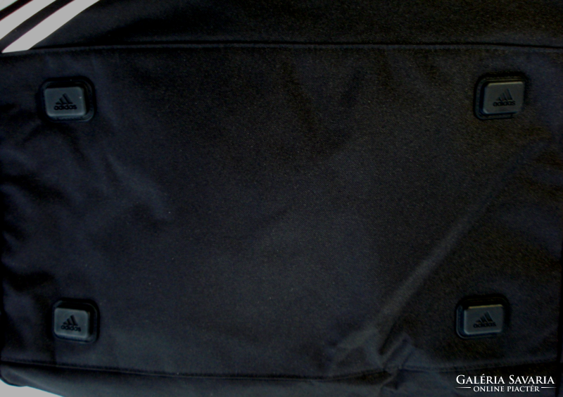 ADIDAS vállra is akasztható, fekete gyöngyvászon utazó vagy sport  táska
