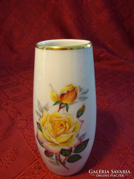 Gerold Bavaria német porcelán, magassága 14 cm, rózsa mintás. Vanneki!