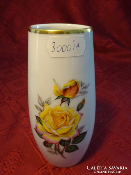 Gerold Bavaria német porcelán, magassága 14 cm, rózsa mintás. Vanneki!