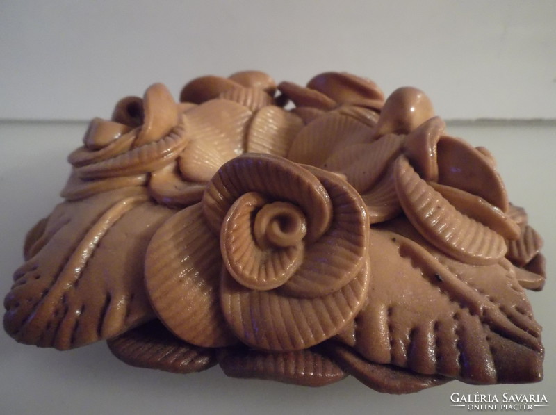 Decoration - pasta wreath - treated with special varnish - Austrian 14 x 4 cm - flawless
