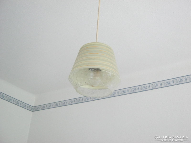 Retro glass ceiling lamp
