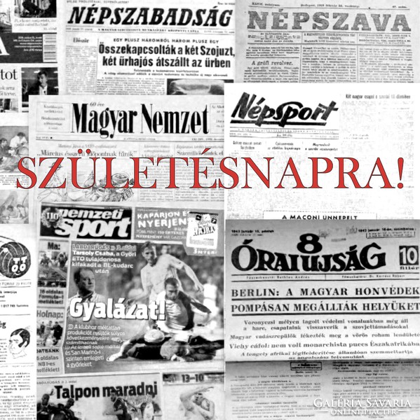 1942 november 5  /  Magyar föld  /  SZÜLETÉSNAPRA! RÉGI, EREDETI ÚJSÁG. Ssz.:  11665