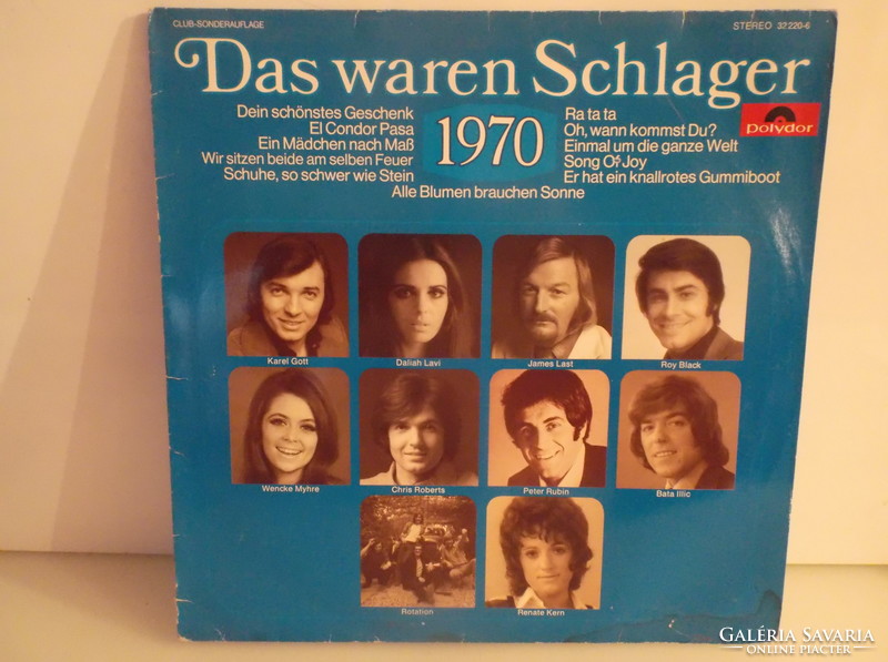 Record - vinyl - West German - 1970 das waren schlager - novel condition