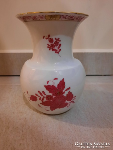 Herendi Apponyi purpur porcelán váza