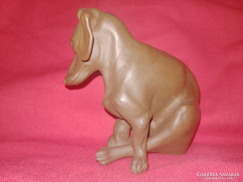 Antique rare Meissen dachshund figure flawless