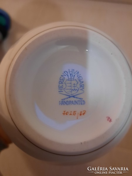 Herendi Apponyi purpur porcelán váza