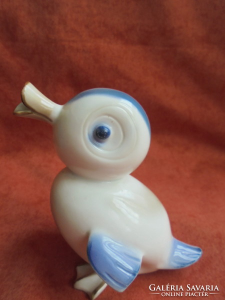 Aquincumi aqua porcelán kiskacsa figura