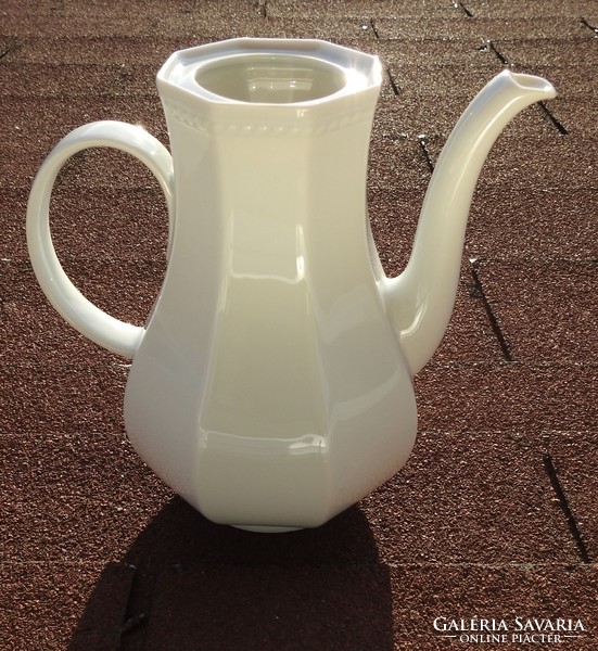 Art deco style white schirnding bavaria large tea spout
