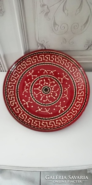 Retro King Gábor ceramic craft plate, bowl
