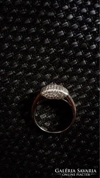Mikrocirkónia 925 ezüst gyűrű! Gyönyörű!