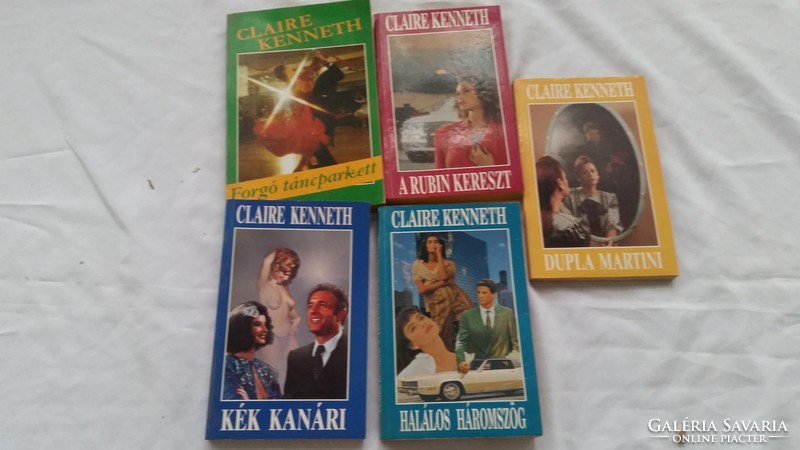 Claure Kenneth  5 db romantikus könyv eladó!