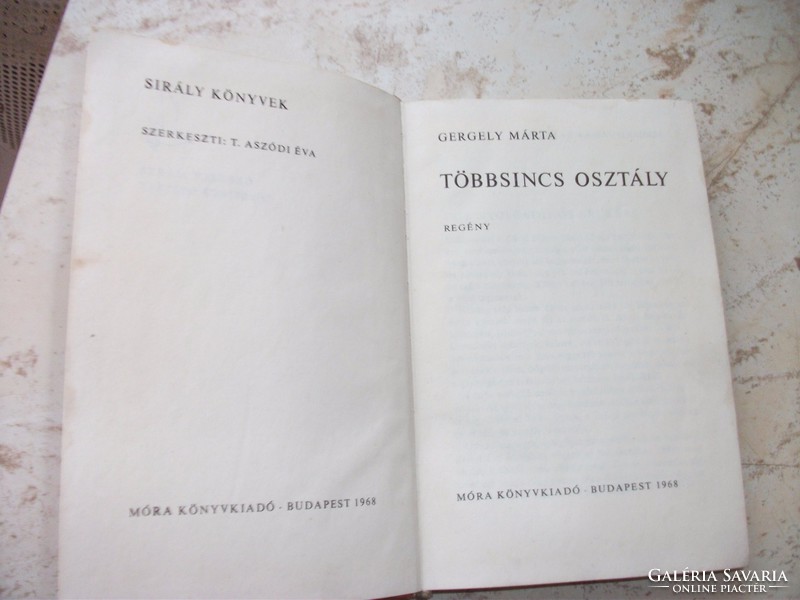 Gergely Márta: Többsincs Osztály  1968-as kiadás