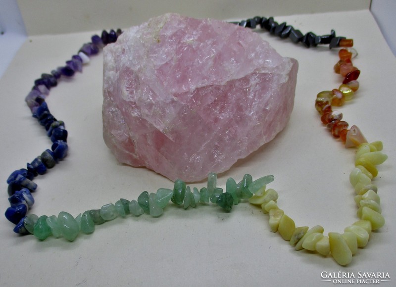 Beautiful old chakra necklace made of real gemstones 250ct