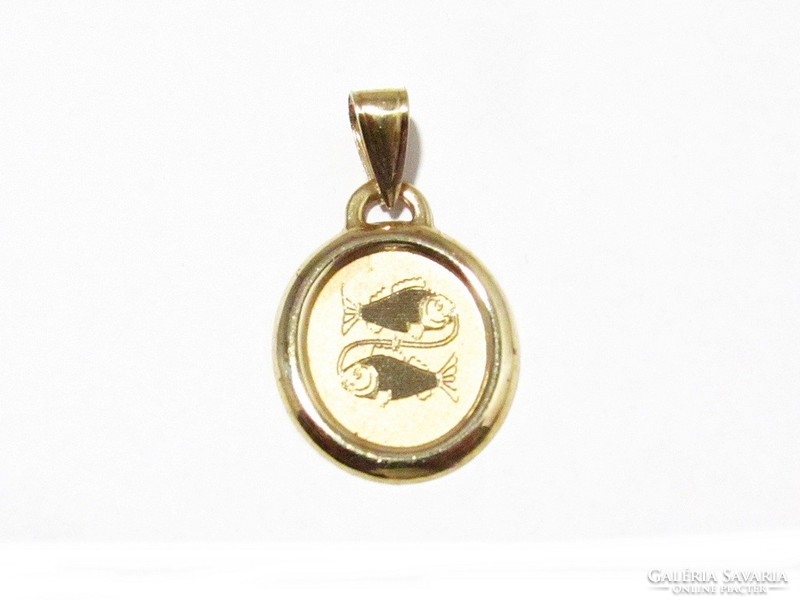 Gold fish pendant (d25-au65495)