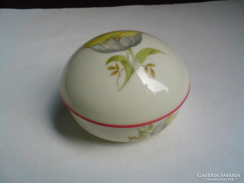 Kézi festésű Drasche porcelán bonbonier - ékszertartó