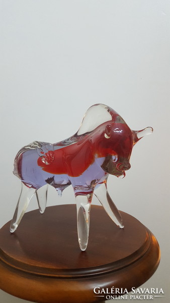 Beautiful ornament glass bull