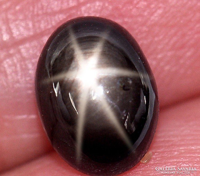 Real, 100% natural dark brown star sapphire gemstone 3.06ct!!! (Opaque)