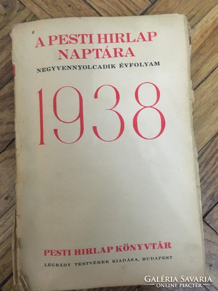 A  PESTI HIRLAP NAPTÁRA 1938