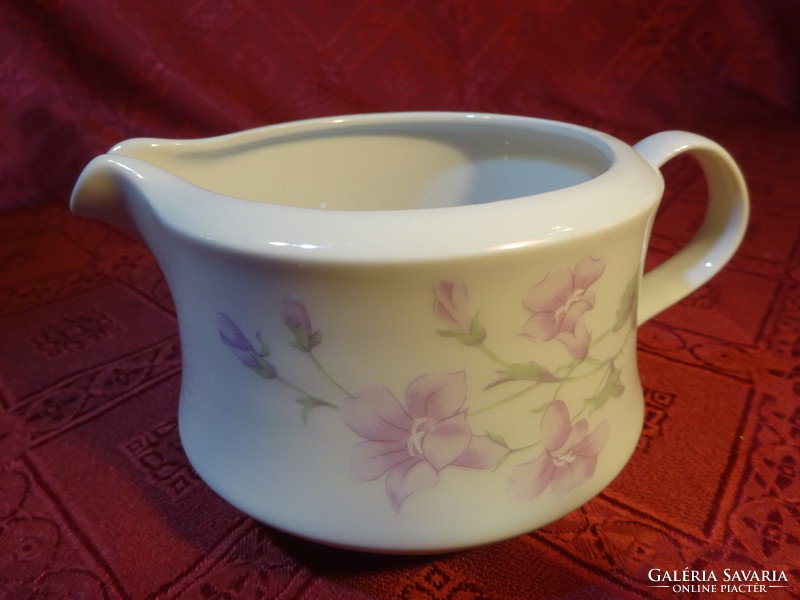 Alföldi porcelán tejkiöntő, halvány lila virágos. Vanneki!