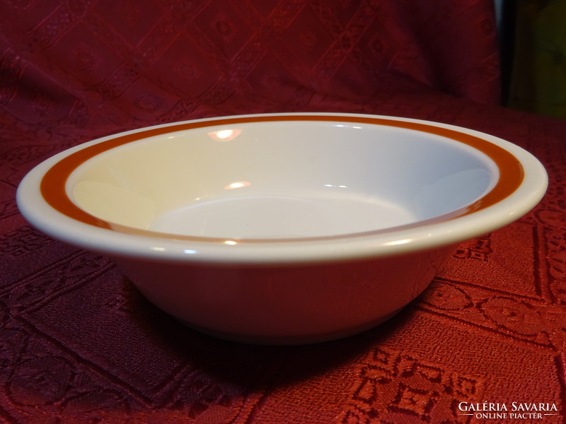Lowland porcelain, brown striped compote bowl, top diameter 14 cm. He has!