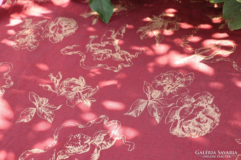 Angelic, floral tablecloth square iii.