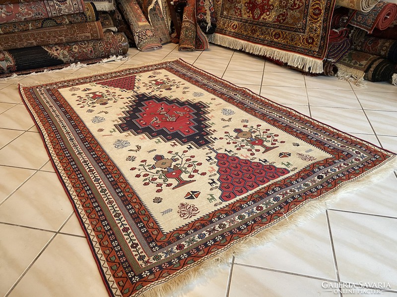 Handmade Iranian sumac carpet 130x200