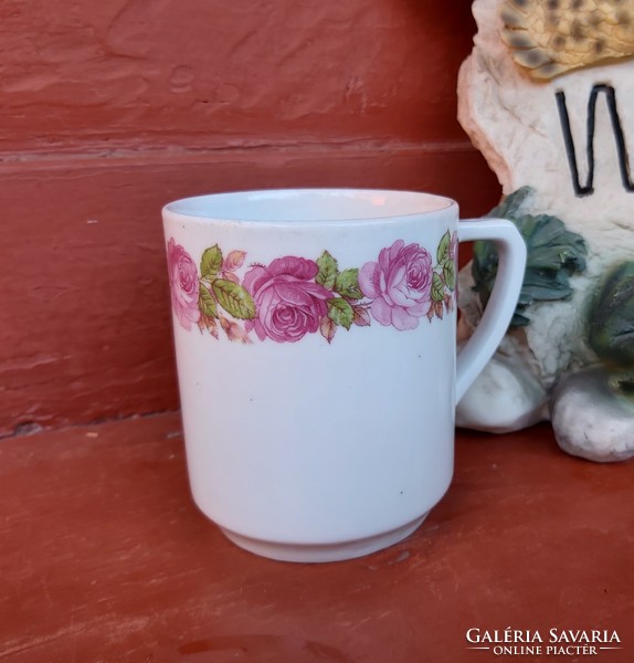 Beautiful rare drasche rosy floral mug with nostalgia, collectible beauty