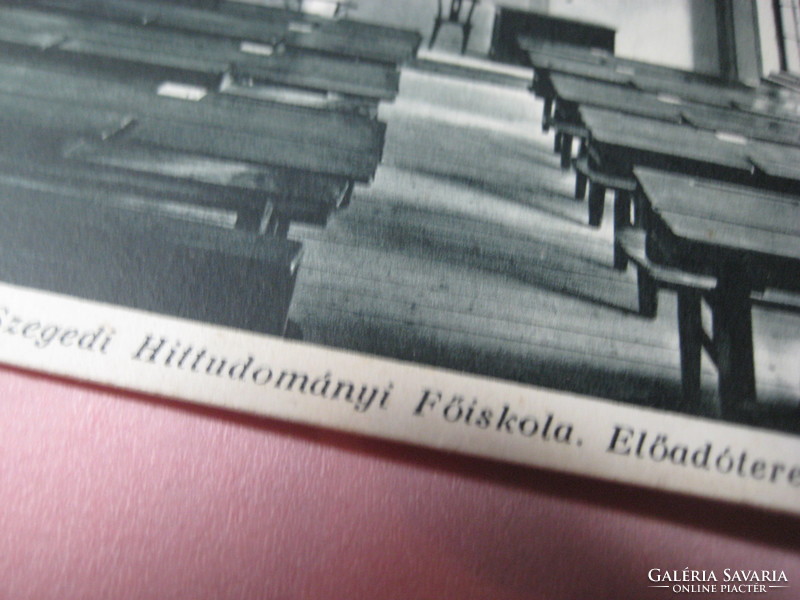 Szegedi Hittudományi Főiskola ,előadó terem , képeslap a 20 as évekből