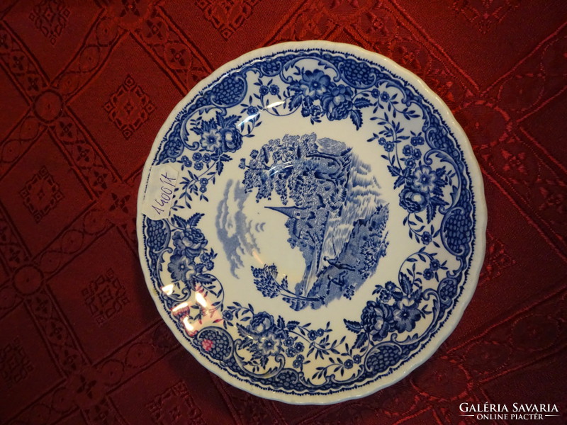ROYAL TUDOR WARE angol teáscsésze alátét, kék mintával, átmérője 14,5 cm. Vanneki!