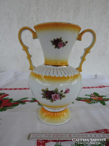 An old Yugoslav vase with impressive handles