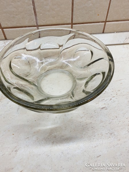 Gyönyörű antik üvegtál vintage üveg kínáló tál eladó!
