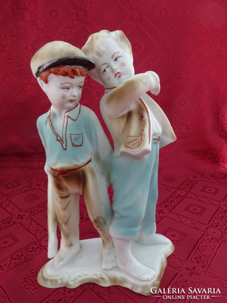 ARPO román porcelán figura, mezítlábas fiúk, magassága 22 cm. Vanneki!