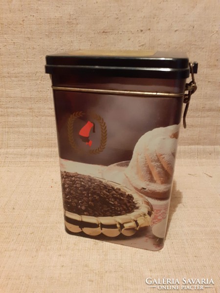Régi ritka Kaffee Meinl  kávés doboz bakelit kapcsos tetővel