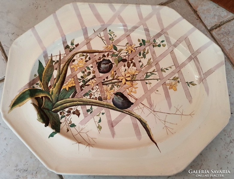 Antik angol BROWN-WESTHEAD, MOORE & CO (később Cauldon) fajansz tányér