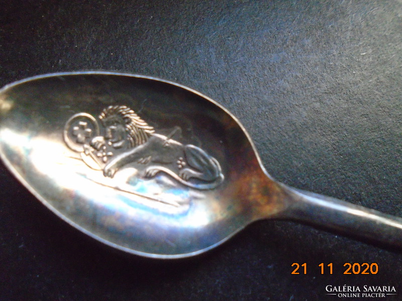 Rolex bucherer of switzerland silver plated spoon with lion