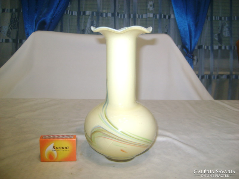 Régi vintage üveg váza - sérült