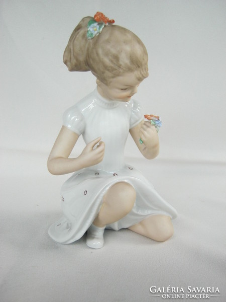 Wallendorf porcelán kislány