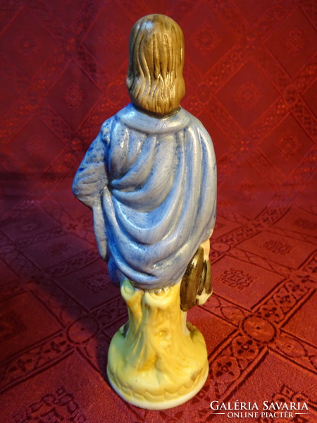Porcelain figurine, Spanish traveling boy, height 15 cm. He has!